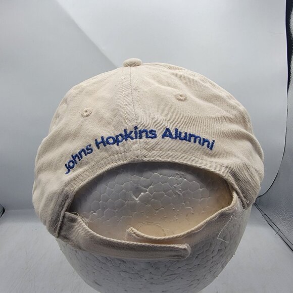 Johns Hopkins University Alumni Weekend Beige Hat Cap Adjustable Casual Outdoors - Picture 3 of 8